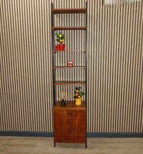 Freistehendes elegantes Teak Regal 60er Jahre mid century modulares Regalsystem