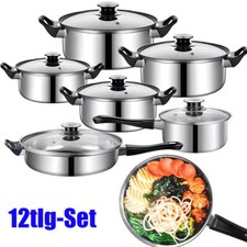 12-tlg Topfset Kochset