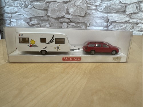 Wiking mit wohnwagen - 1:87, vw
