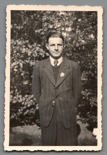 Foto junger mann - mit, edelweiß