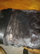 schwarzer Muff,  echt Pelz -