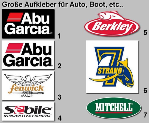 Große aufkleber abu garcia - große, aufkleber,