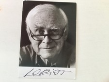 Autogrammkarte Loriot Original Unterschrift