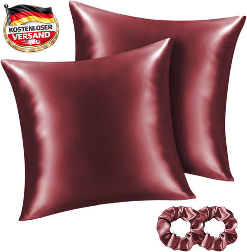 Satin seidenkissenbezug - satin,