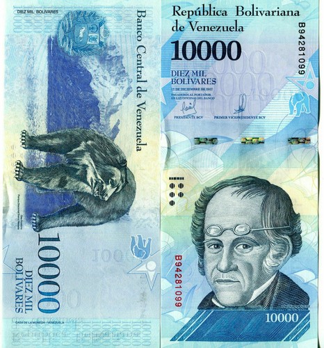 Venezuela banknote 10000 - venezuela,