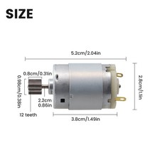 Kinder-Elektroauto-Motor RS550 RS390 RS380 12V 6V RS555 24V 10 Z?hne 1cm