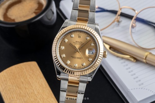 Rolex datejust diamond - rolex, 41