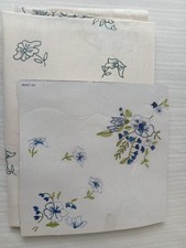 Stickdecke Stickpackung Vintage OVP DIY Blumen 80x80cm
