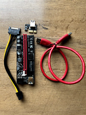 1 Stück PCI-E PCIe Express Riser Karte Adapter x1 x16 USB Mining
