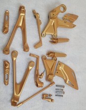Fußrastenanlage Honda CBR 1000 RR SC59  Gold Soziusrasten Fireblade 2008- ABS 