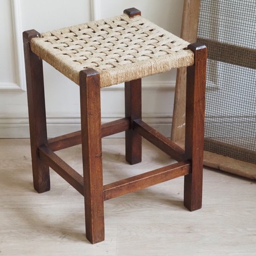 Bauhaus style stool woven - bauhaus,