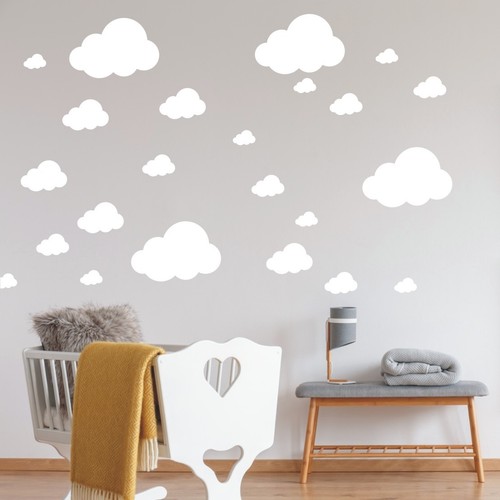 Cloud wallstickers white - cloud,