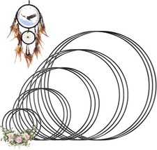 15 Stück Metallring Schwarz