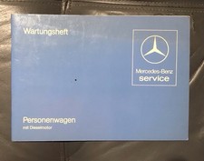 Original Scheckheft / Serviceheft Mercedes-Benz W123 Diesel
