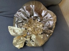 EDLES TOUERY FRANCE TRAUM-GOLD/SILBER DEKO-KISSEN RUND DURCHM. ca.36 cm HOHER NP