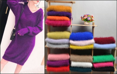 Farb angora wolle - farb., 90%
