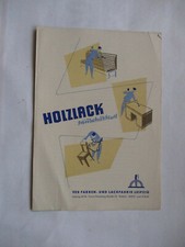 Werbeblatt " Holzlack "