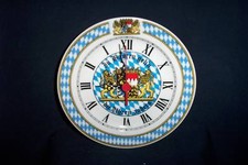 Bayerische Rückwärtsuhr Wanduhr Bayernwappen Linkslauf Linksläufer
