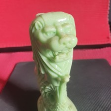 Asiatika- Vintage Press-Glas Löwe