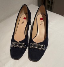 Högl Damenpumps Gr. 5 1/2 Wildleder blau