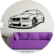 Wandtattoo bmw 325i - wandtattoo,