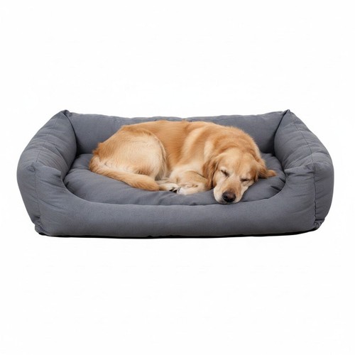 Hundebett modern grau mit