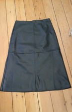 Max Studio Langer schwarzer Kunstlederrock, Topzustand,  L/40, Herbst/Winter