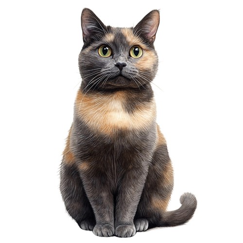 10x sticker schildpatt - schildpatt, katze