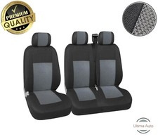 Premium Grey Black Fabric Seat