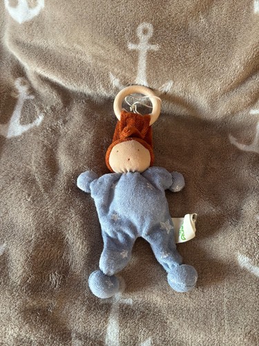 Alana puppe holzanhänger blau - holzanhänger,