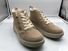 Ara Damen Stiefelette HighSoft Beige Leder Warmfutter Reißverschluss Gr. 41,5