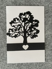 Edle Trauerkarte, Handarbeit