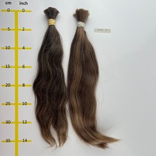 Europäisches Echthaar Rohhaare  grau mind.100 Gr 35-40cm - 35072514