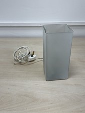 Ikea Tischlampe Grono weiß Milchglas 22cmx10cm Scandi Dekor selten Requisite