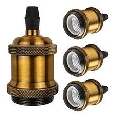 4x Lampenfassung E27 Vintage