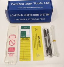 Leiterschilder Sicherheitsschilder Gerüstschilder - 10er Karton  