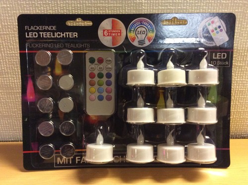 Led teelichter 10er set mit - teelichter,