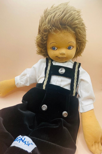 Seltene vintage stoff - vintage, puppe