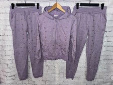 Ernstings Family Famy Jogginganzug lila 3tlg. Sweatjacke + 2x Jogger Gr.158/164