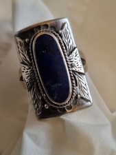 Ring /Lapis Lazuli (Silber 925 )Vintage Gr.2,0 Cm