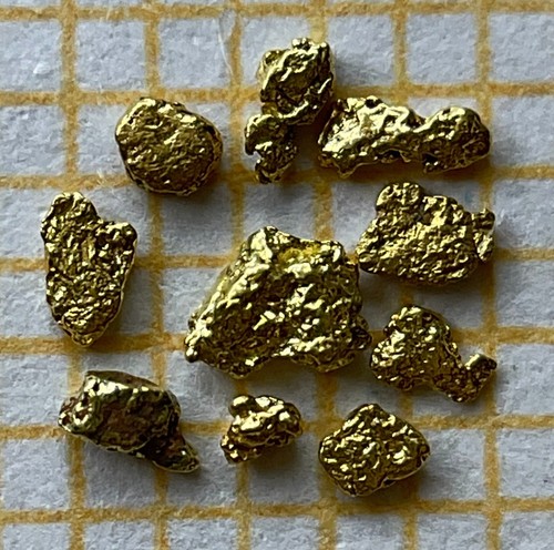 Echte goldnuggets - 10,