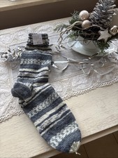 Selbstgestrickte Socken Gr