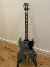 Epiphone Limited Edition SG Les Paul Custom with Maestro Vibrola TV Pelham Blue