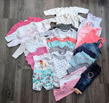 Kleidungspaket Baby Mädchen Größe 62/68 - 29 Teile Strampler Hosen Bodys SOMMER