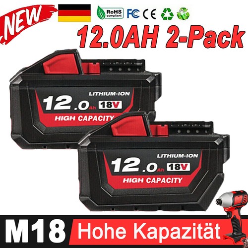 12ah akku für - 12ah, milwaukee