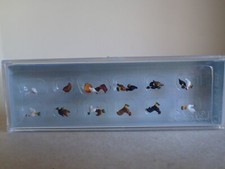 Preiser Hühner Hähne Bauernhof Tier Zoo H0 14168  1:187 OVP 18Fig