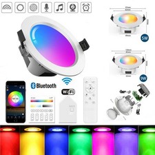 1-30er WIFI Bluetooth LED Einbaustrahler RGB 230V Deckenstrahler Einbauleuchten