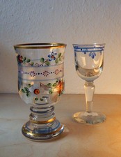 2 handbemahlte Gläser