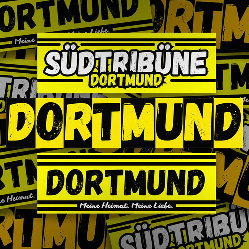 300x dortmund aufkleber - dortmund, aufkleber/