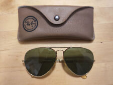 Ray Ban Pilotenbrille Aviator B&L Sonnenbrille Sunglasses vintage gold grün